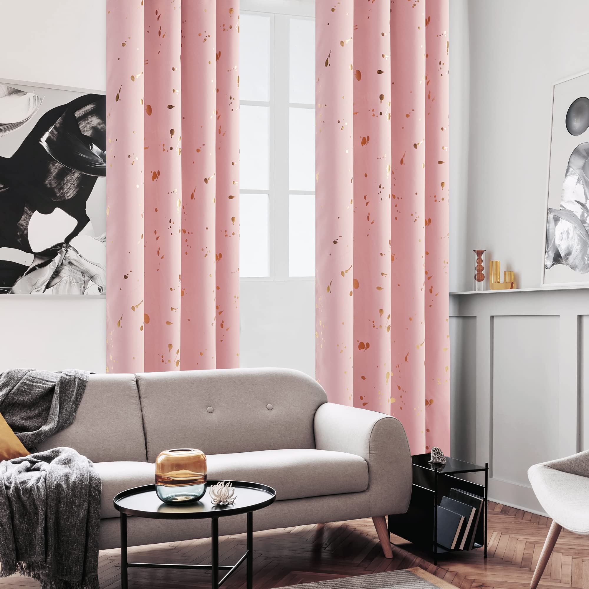 Thermal Blackout Curtains, Noise-Reducing, 2 Panels