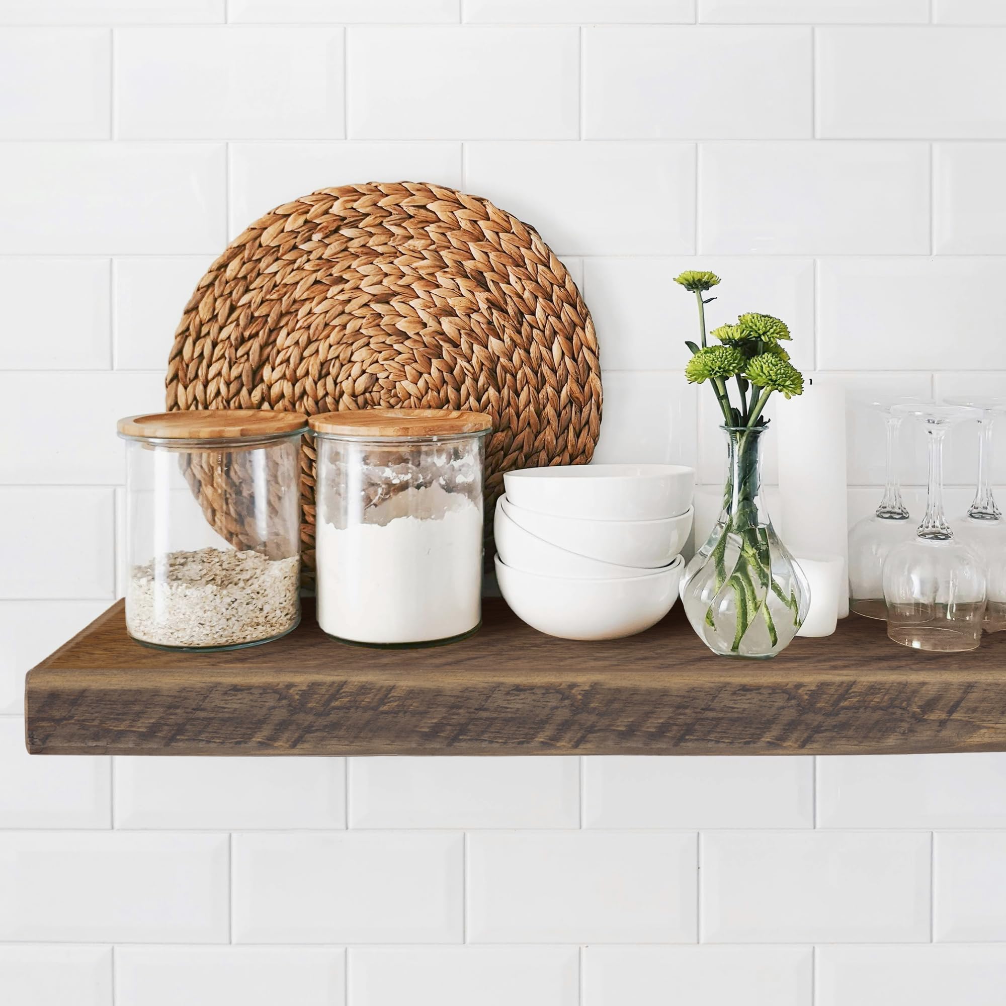 Reclaimed Wood Floating Shelves Real Solid Wood Floating Shelves Handmade Thick Floating Shelves
