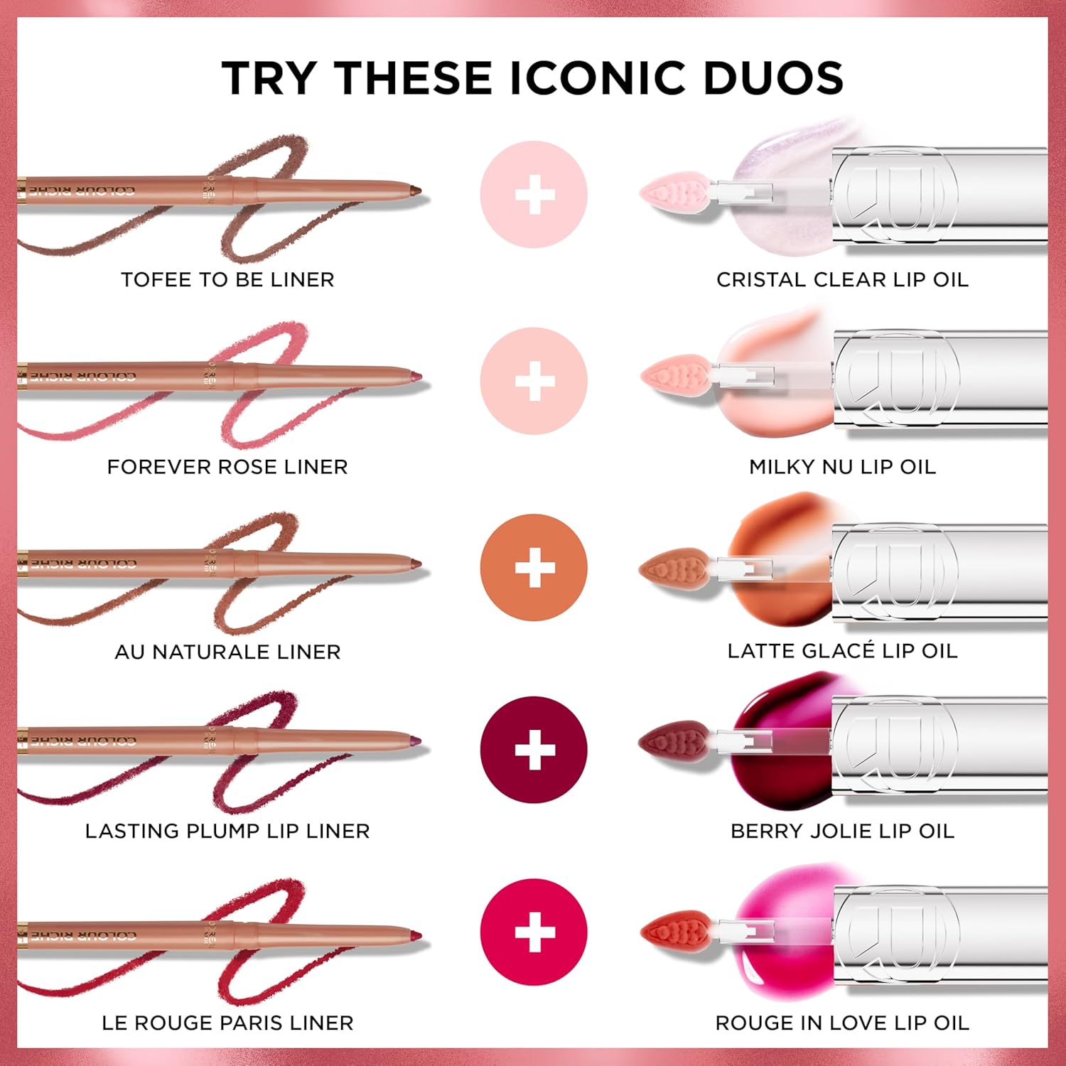 L'Oreal Paris Plump Ambition Hyaluron Lip Oil, 24 HR Lip Gloss with Hyaluronic Acid, Volumizing Formula with Glass-Like Shine, Milky Nu 201, 0.16 Fl Oz