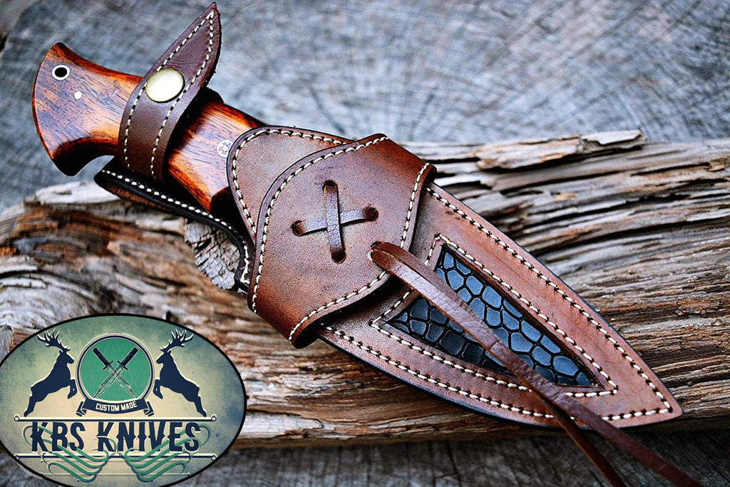 Custom Handmade Damascus Steel Hunting Knife