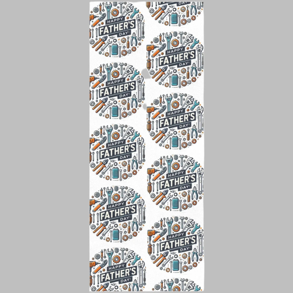 Happy Father's Day with Tools Custom Gift Wrapping Paper - 58"x 23" (Made in USA)