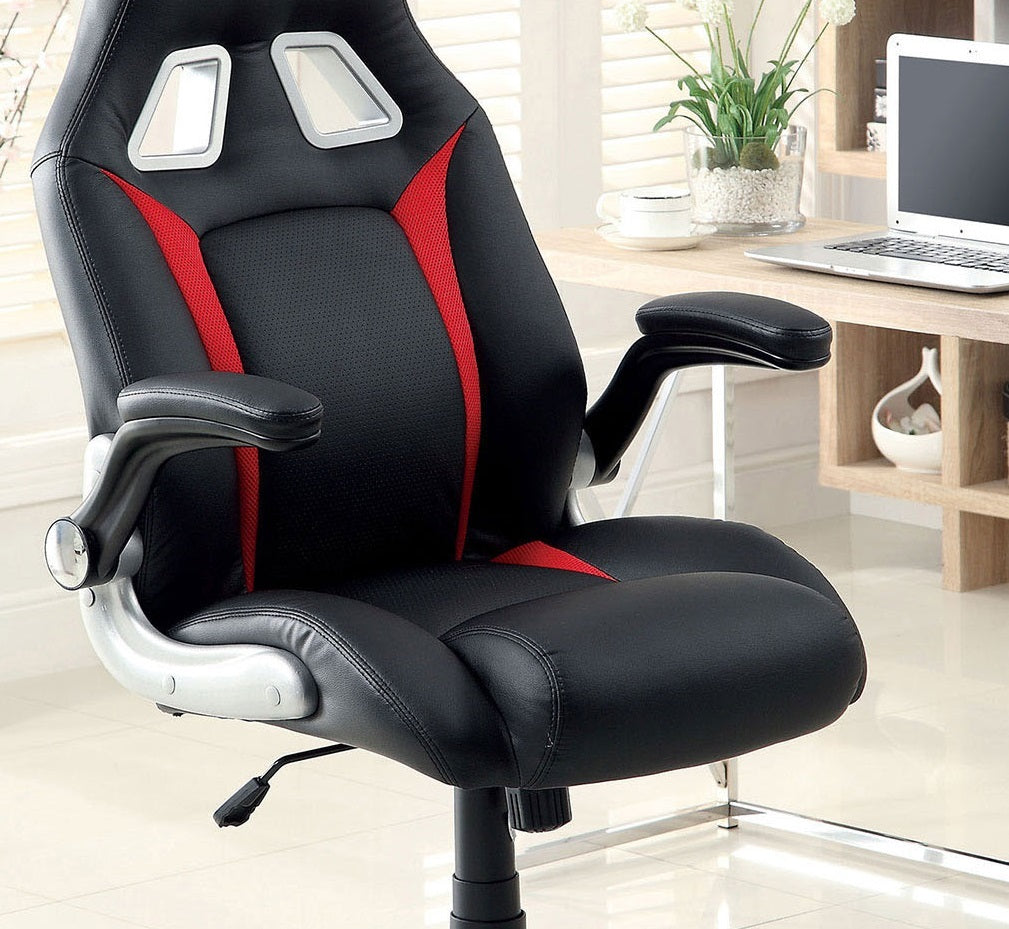 Modern Contemporary Padded Office Chair Pneumatic Height Adjustable An Wheel Legs