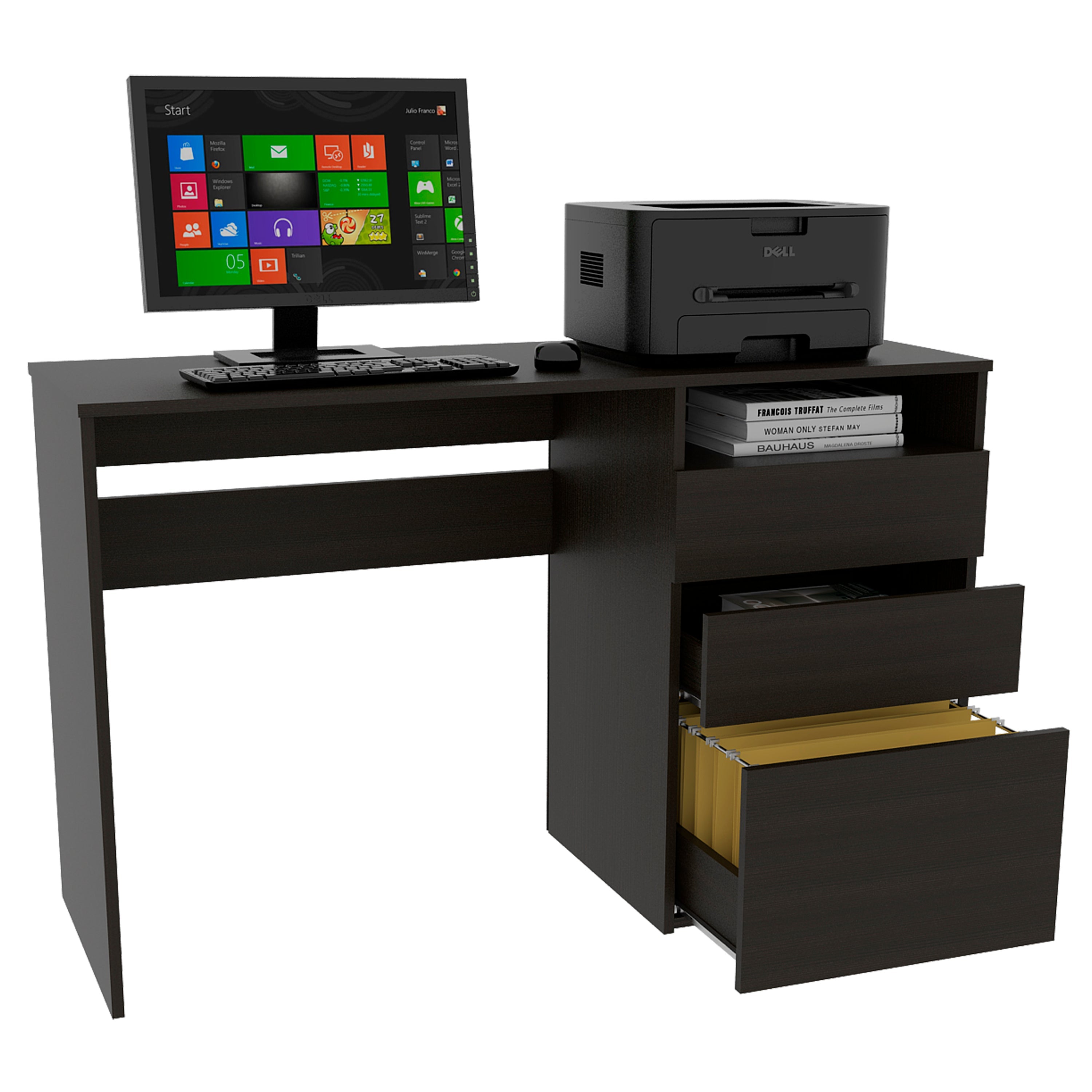 Louisiana Writing Computer Desk, Three Drawers