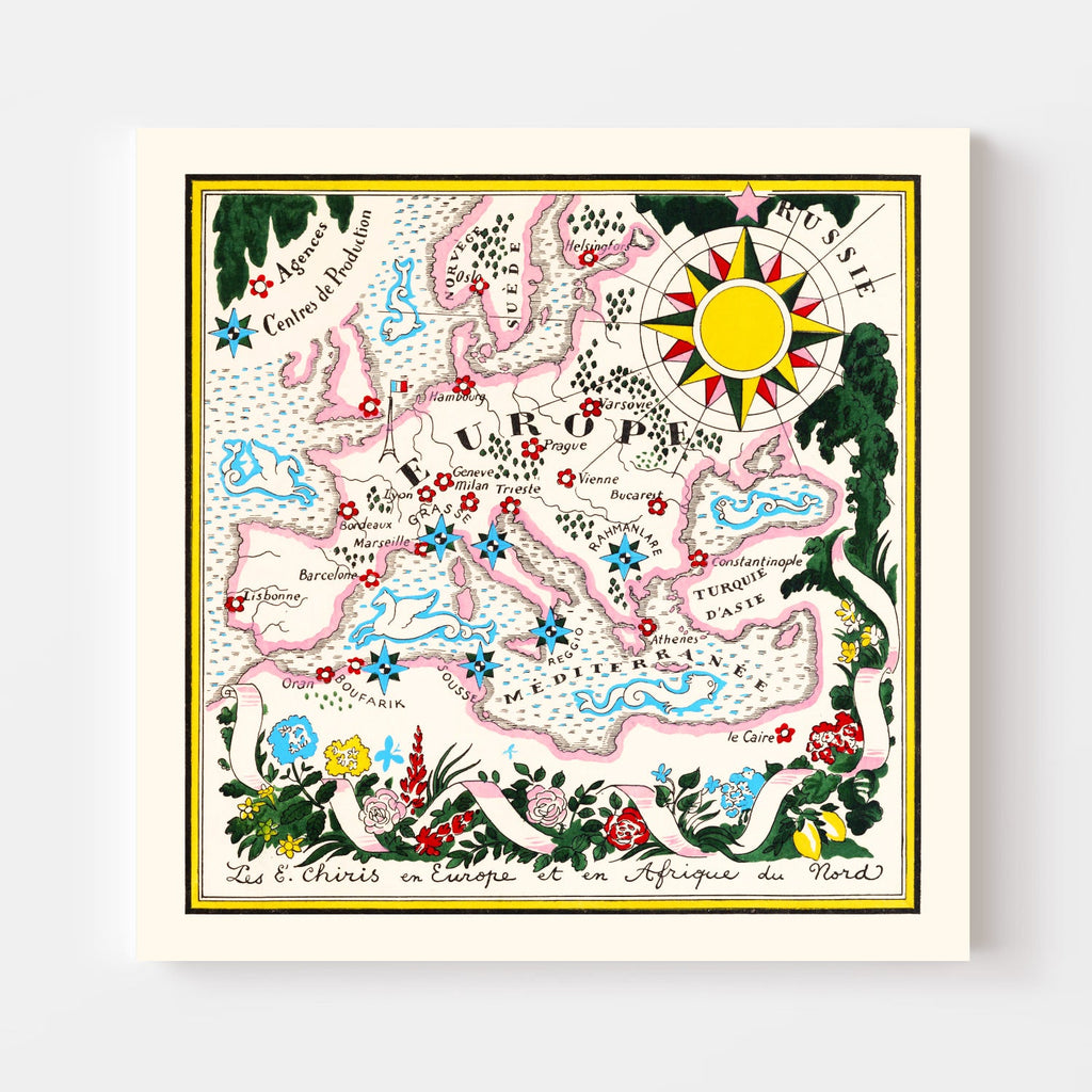 Vintage Map of Europe, 1931