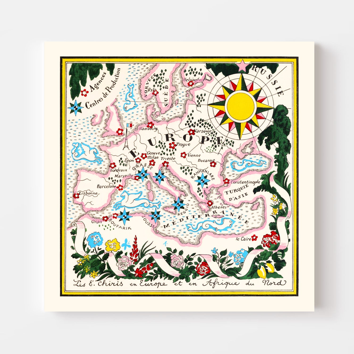 Vintage Map of Europe, 1931