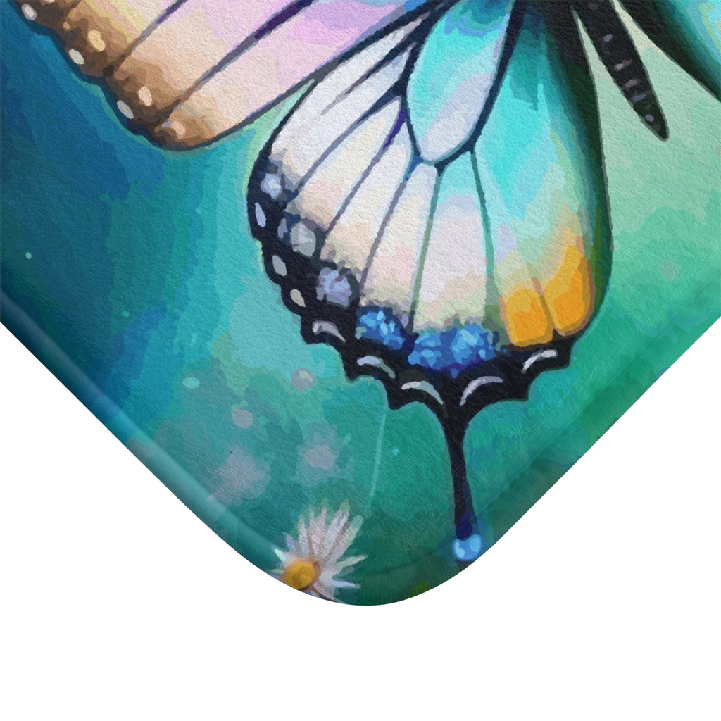 Beautiful Butterfly Bath Mat - Colorful Floor Rug for Nature Lovers