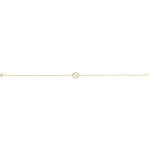14K Yellow Gold .03 CTW Natural Diamond Circle 6 1/2-7 1/2" Bracelet – image 2