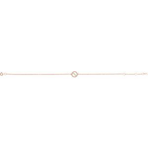 14K Rose Gold .03 CTW Natural Diamond Circle 6 1/2-7 1/2" Bracelet