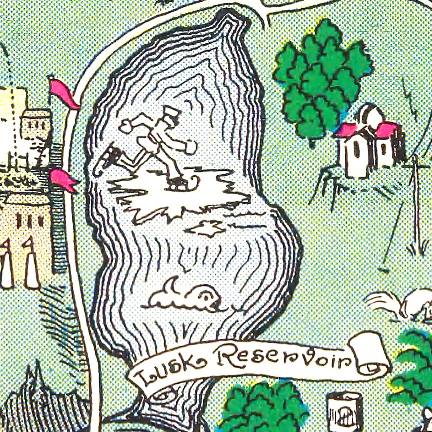 Vintage Map of West Point New York, 1928