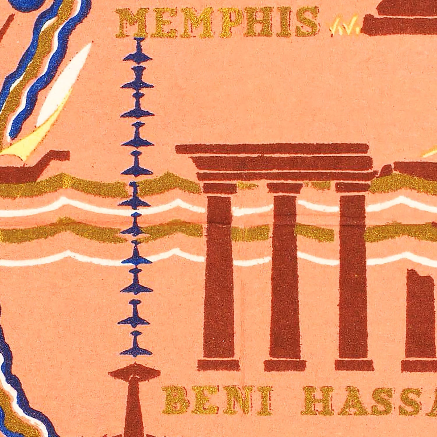 Vintage Map of Egypt 1937