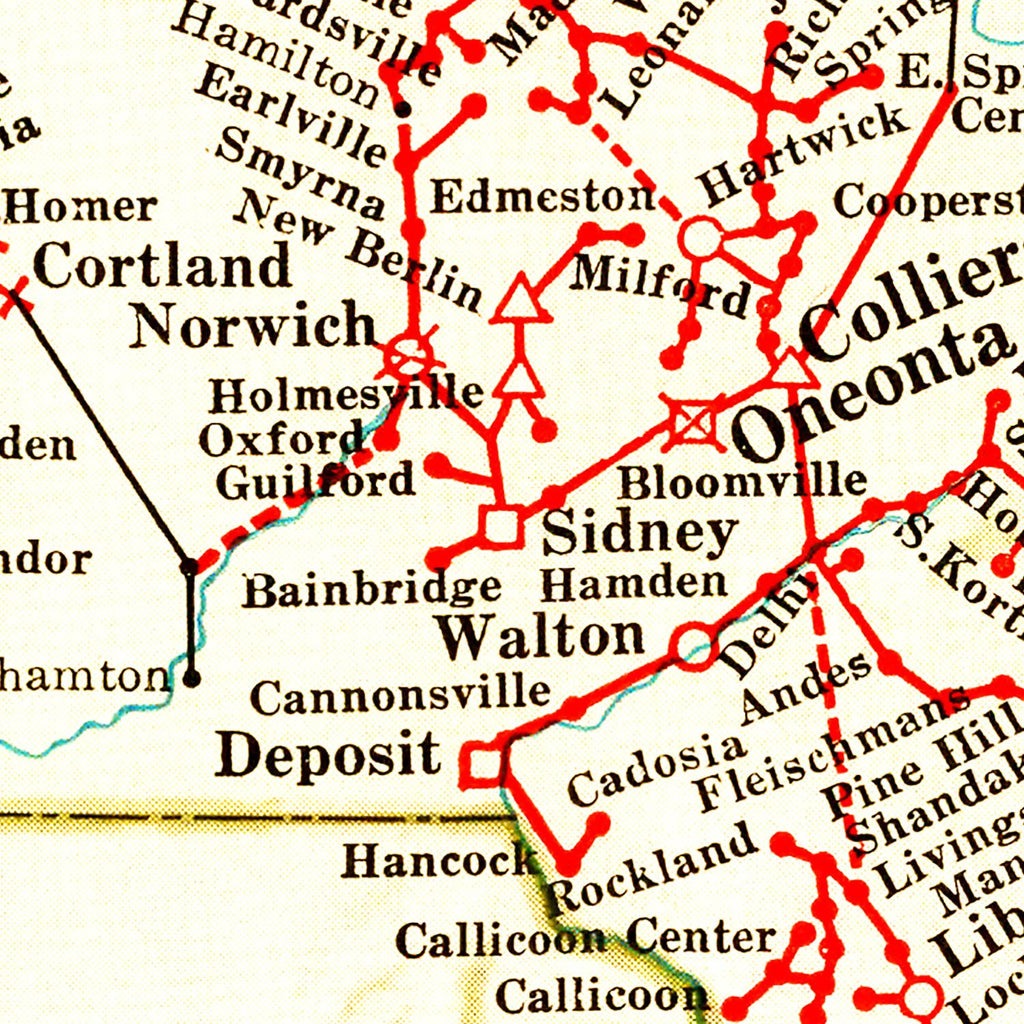 Vintage Map of New York 1926
