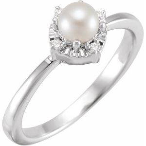 Halo-Style Birthstone Ring
