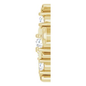 14K Yellow Gold Branch Bar 6 1/2-7 1/2" Bracelet Mounting – image 5