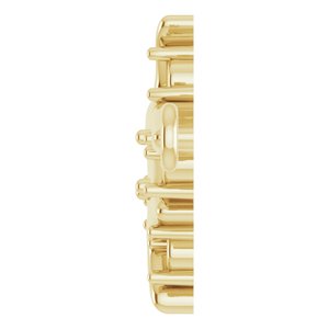 14K Yellow Gold Branch Bar 6 1/2-7 1/2" Bracelet Mounting – image 6