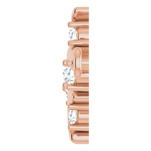 14K Rose Gold Branch Bar 6 1/2-7 1/2" Bracelet Mounting – image 5