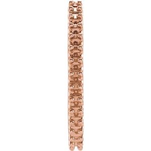 14K Rose Gold 1.3 mm Round 17.63 mm Hoop Earring Mounting