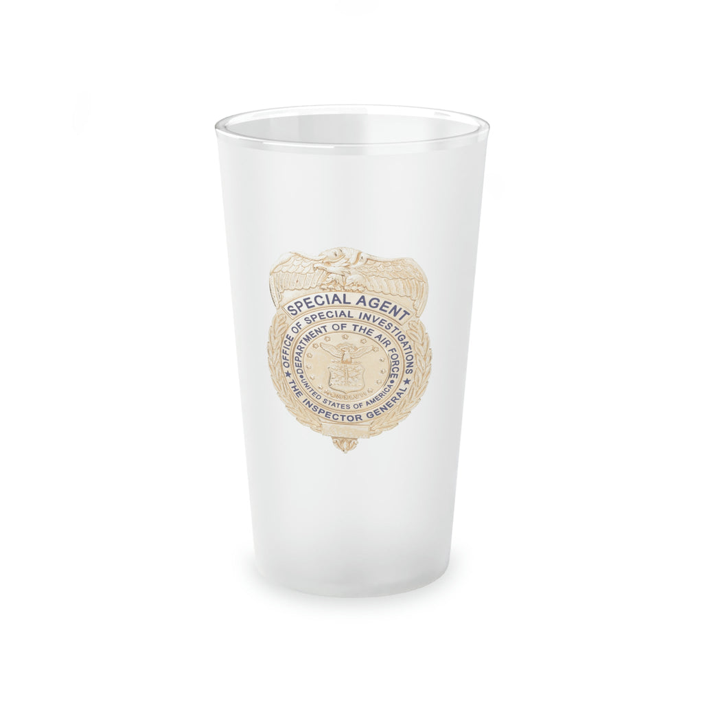 OSI Badge Frosted Pint Glass, 16oz
