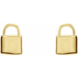 Petite Lock Earrings