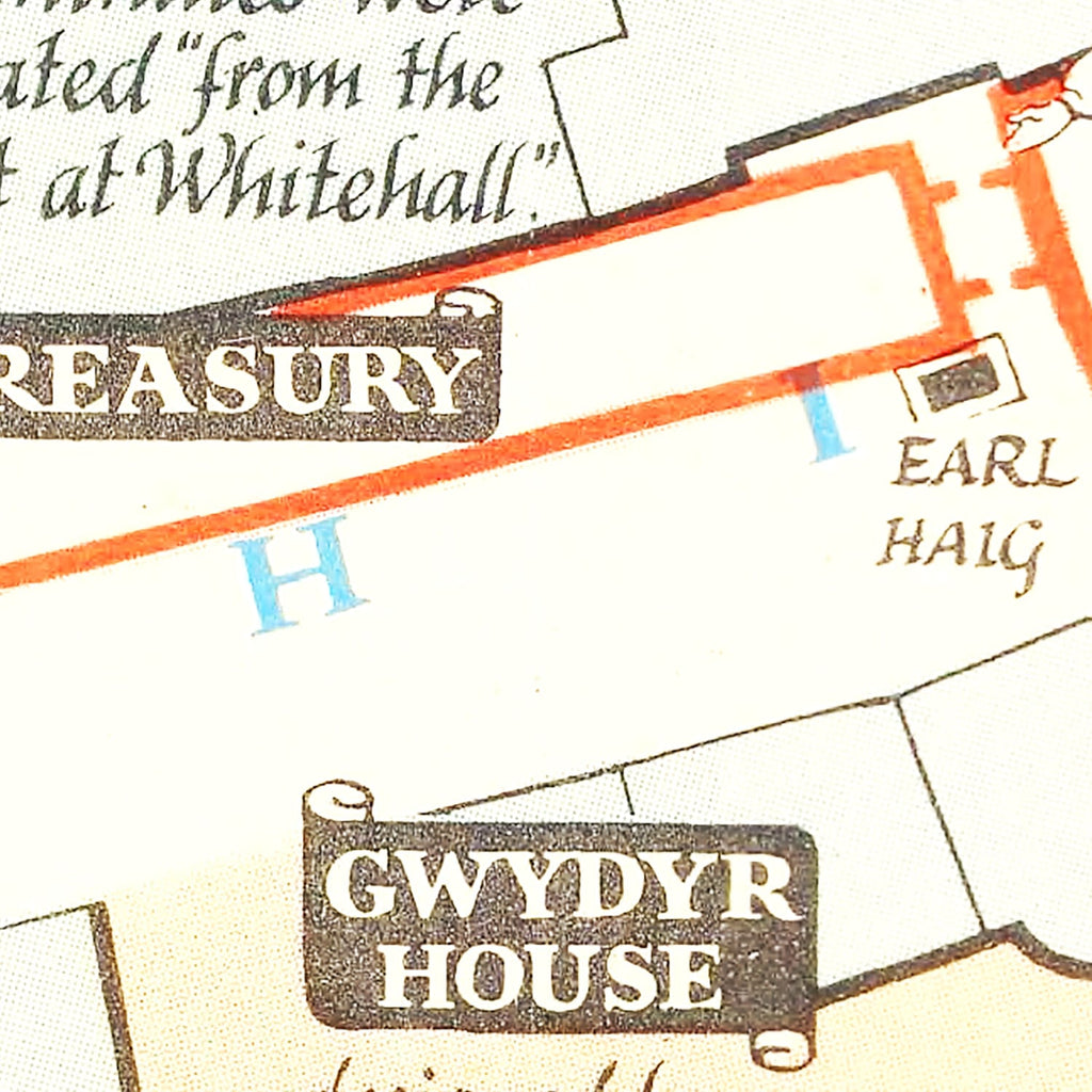 Vintage Map of Whitehall, 1948