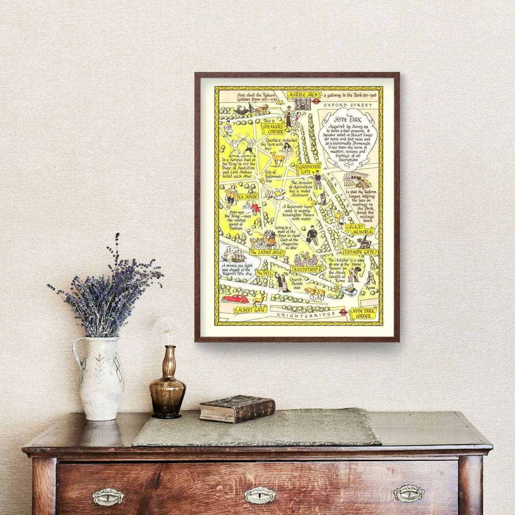 Vintage Map of Hyde Park, 1948