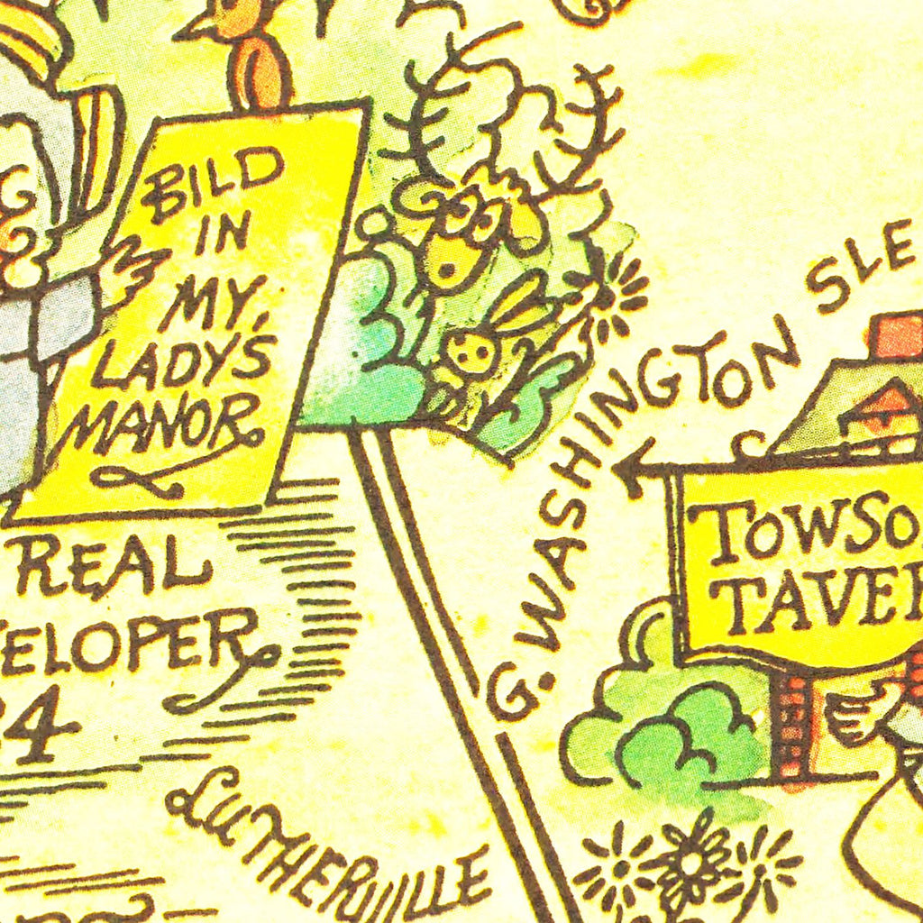 Vintage Map of Baltimore County, Maryland 1935