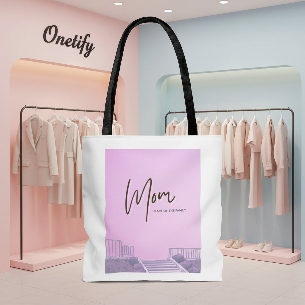 Shopper Tote Mom is The Heart Of The Family Bag Medium