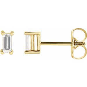 14K Yellow Gold 1/4 CTW Lab-Grown Diamond Stud Earrings