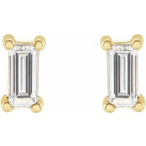 14K Yellow Gold 1/4 CTW Lab-Grown Diamond Stud Earrings – image 2