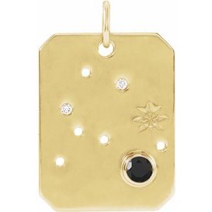 Zodiac Constellation Necklace or Pendant