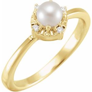 Halo-Style Birthstone Ring