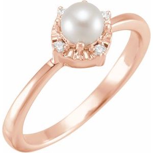 Halo-Style Birthstone Ring