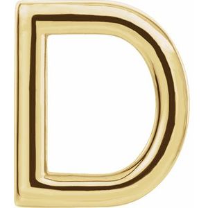 Single Initial Earring
