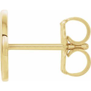 Single Initial Earring