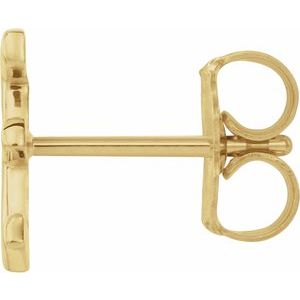 Single Initial Earring