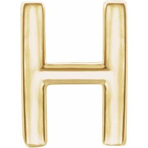 Single Initial Earring