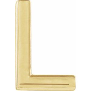 Single Initial Earring