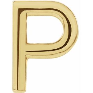 Single Initial Earring