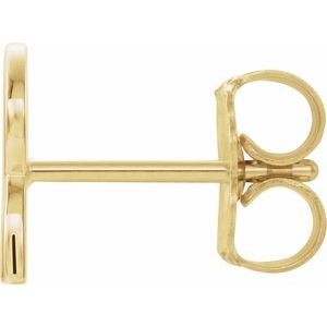 Single Initial Earring