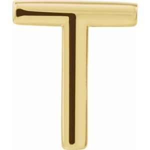 Single Initial Earring