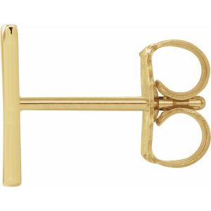 Single Initial Earring