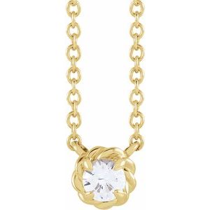 Claw-Prong Rope Necklace or Center