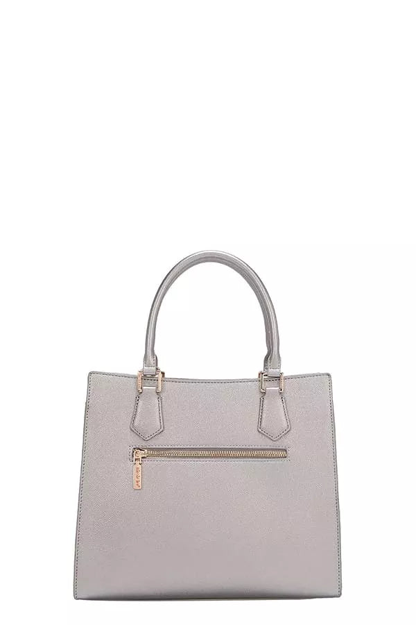 Nicole Lee USA Structured Tote Bag Monogram Print Pattern