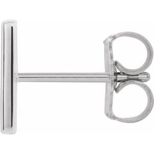 Single Initial Earring
