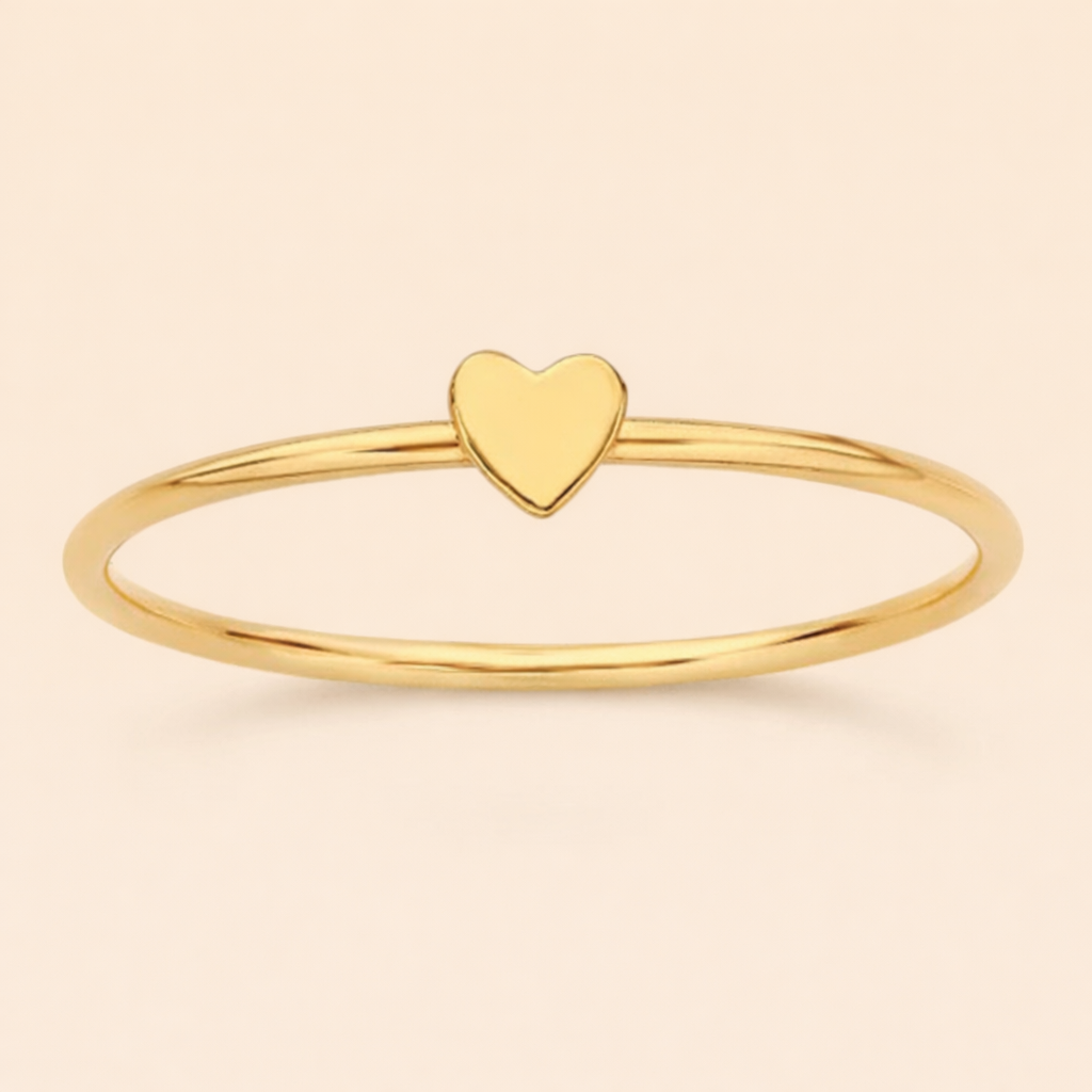 LOVE HEART STACKING RING