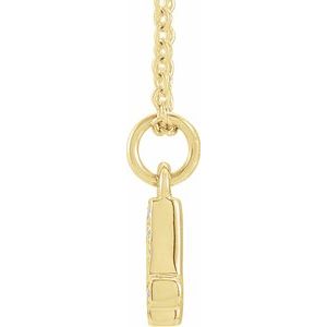 Petite Pavé® Accented Numeral Necklace