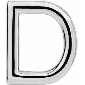 Single Initial Earring
