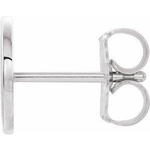 Single Initial Earring