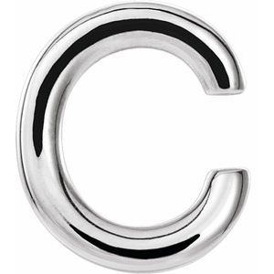 Single Initial Earring