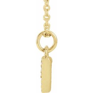 Petite Pavé® Accented Numeral Necklace
