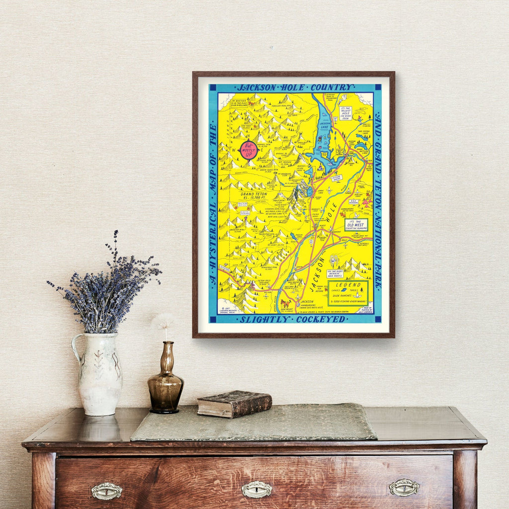 Vintage Map of Grand Teton National Park, 1947